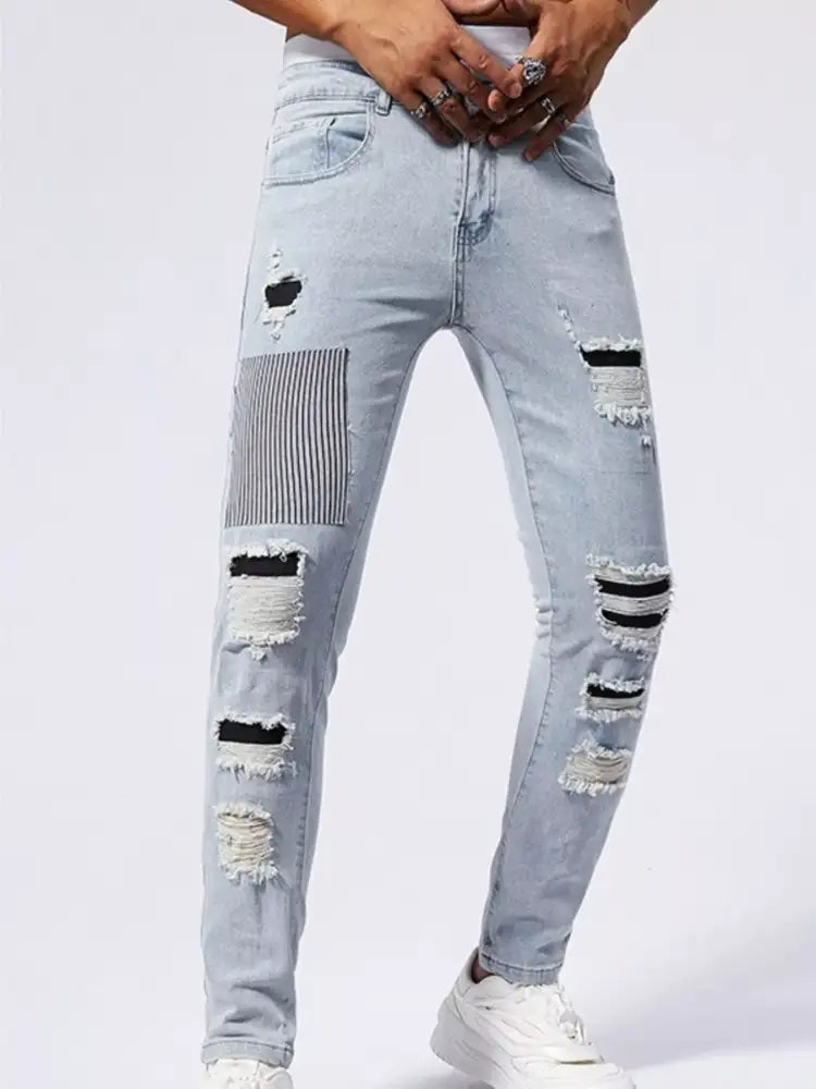 Men’s Distressed Slim Fit Jeans