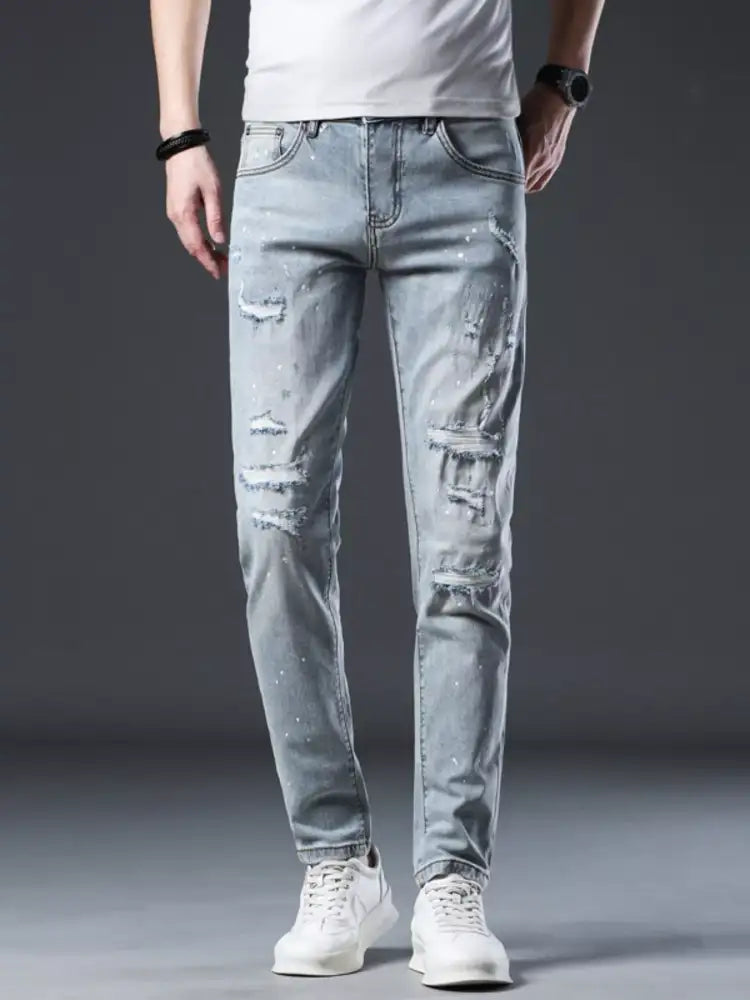 Men’s Distressed Slim Fit Jeans