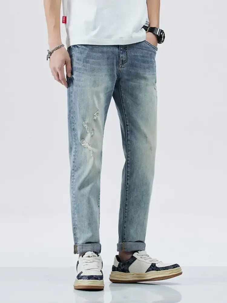 Men’s Distressed Slim Fit Jeans