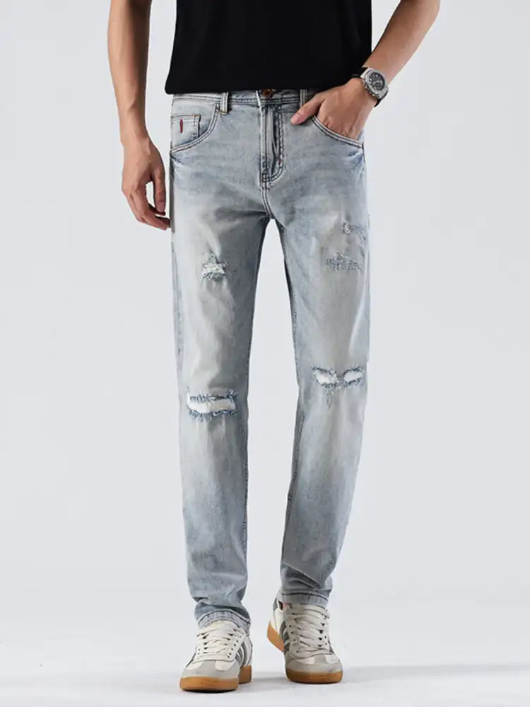 Men’s Distressed Slim Fit Jeans