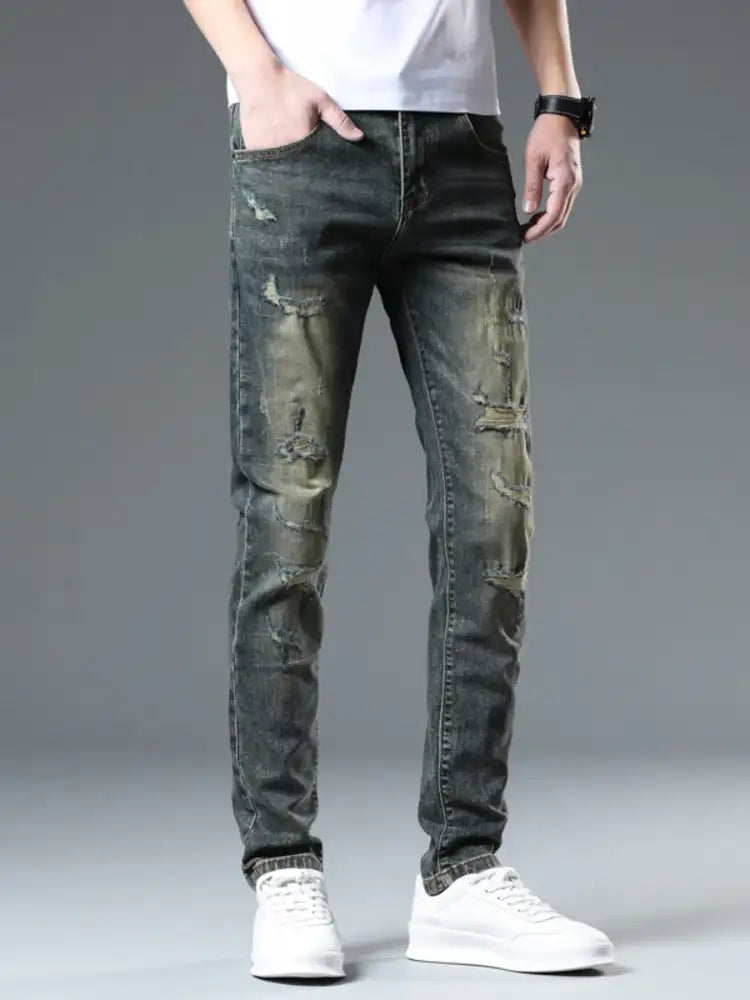 Men’s Distressed Slim Fit Jeans