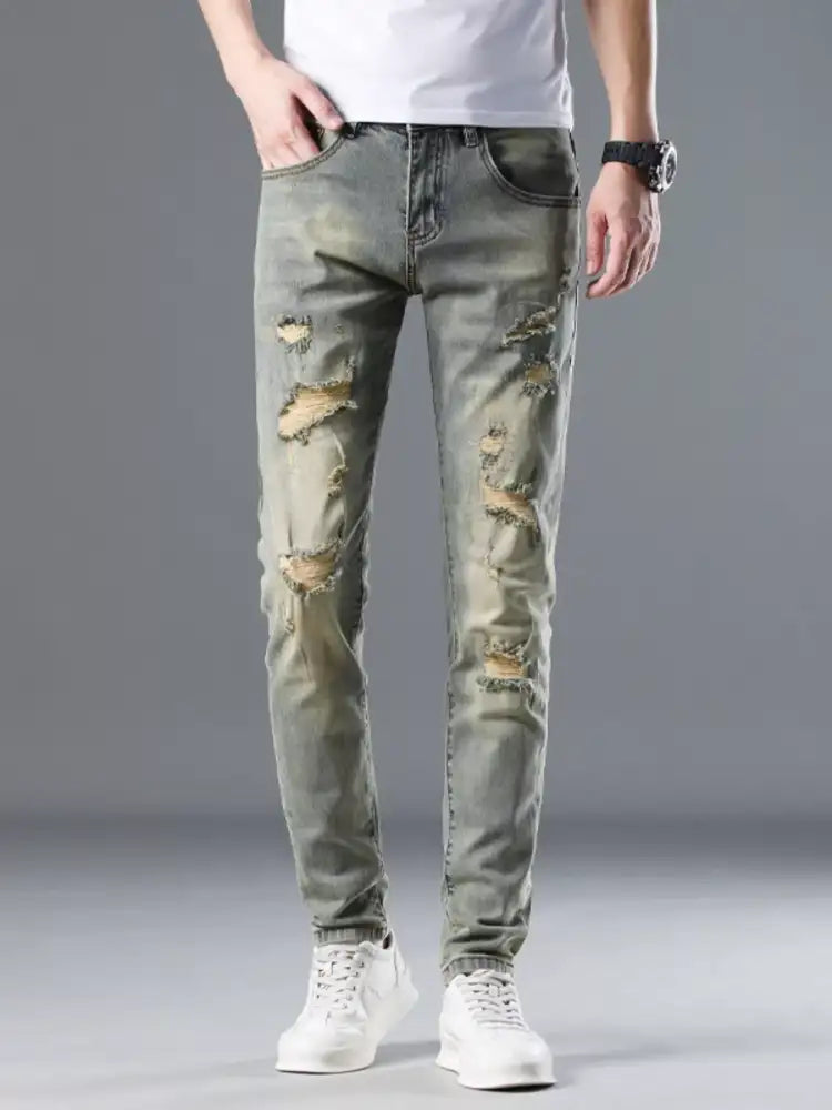 Men’s Distressed Slim Fit Jeans