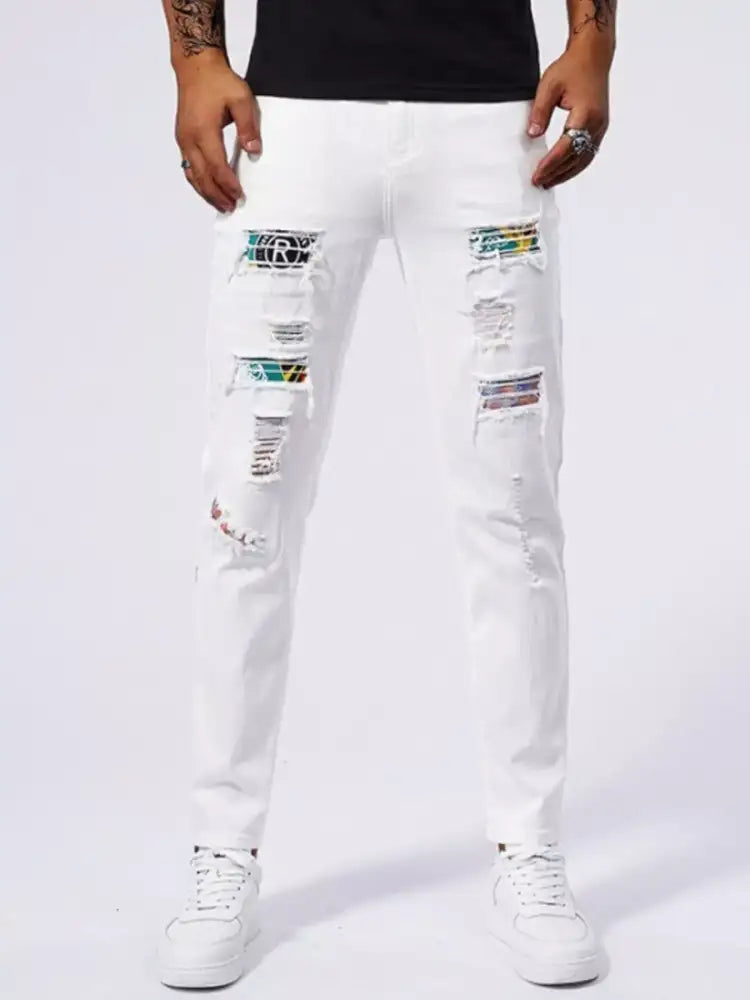 Men’s Distressed Slim Fit Jeans