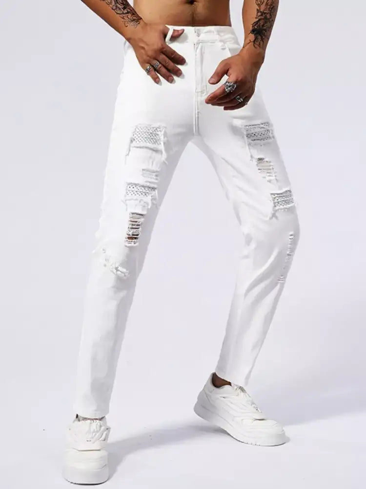 Men’s Distressed Slim Fit Jeans