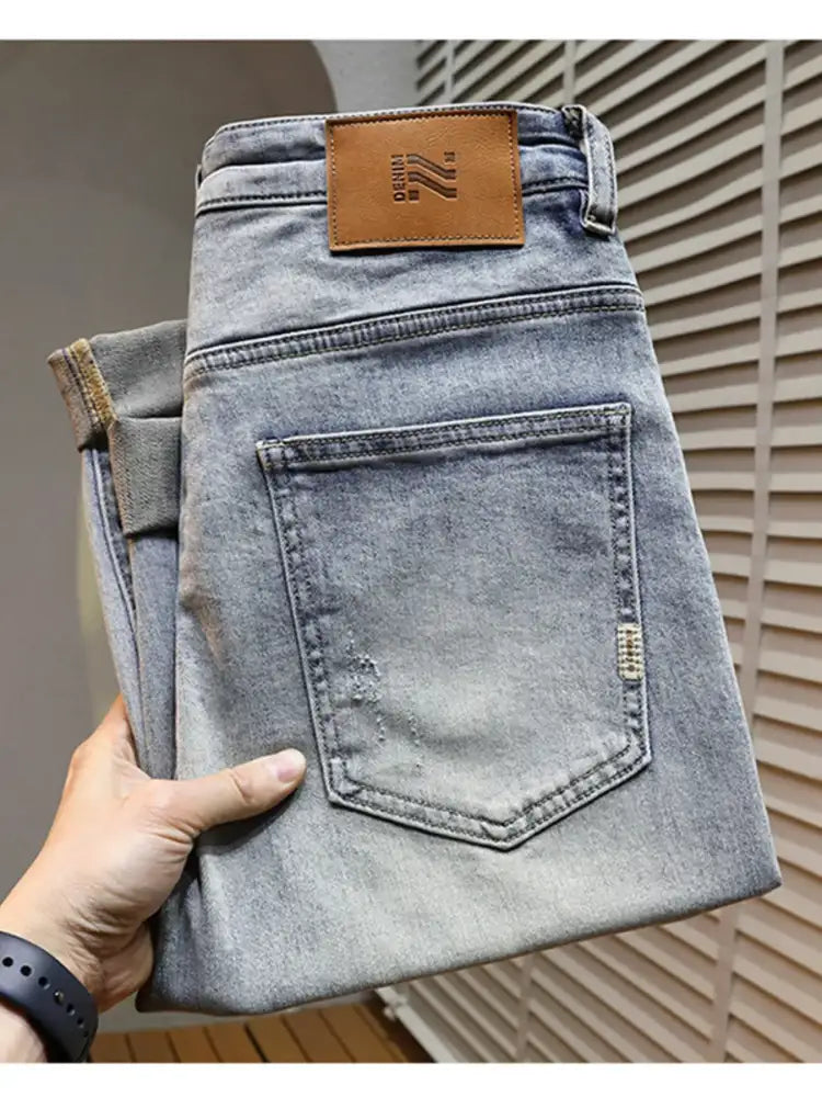 Men’s Distressed Wide Leg Jeans