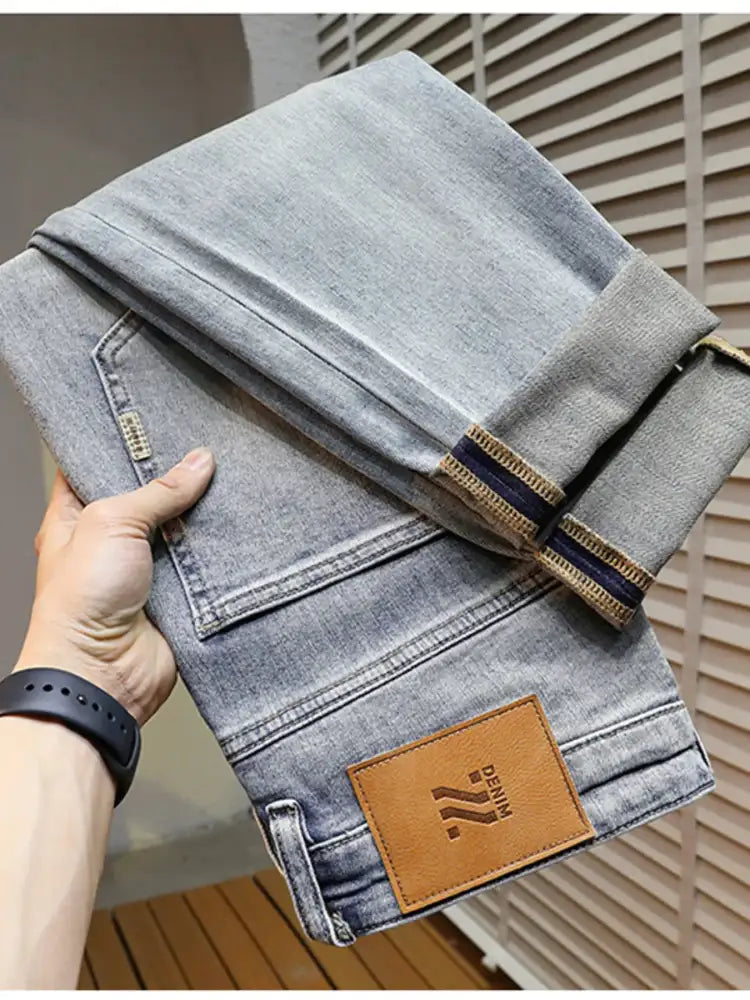 Men’s Distressed Wide Leg Jeans