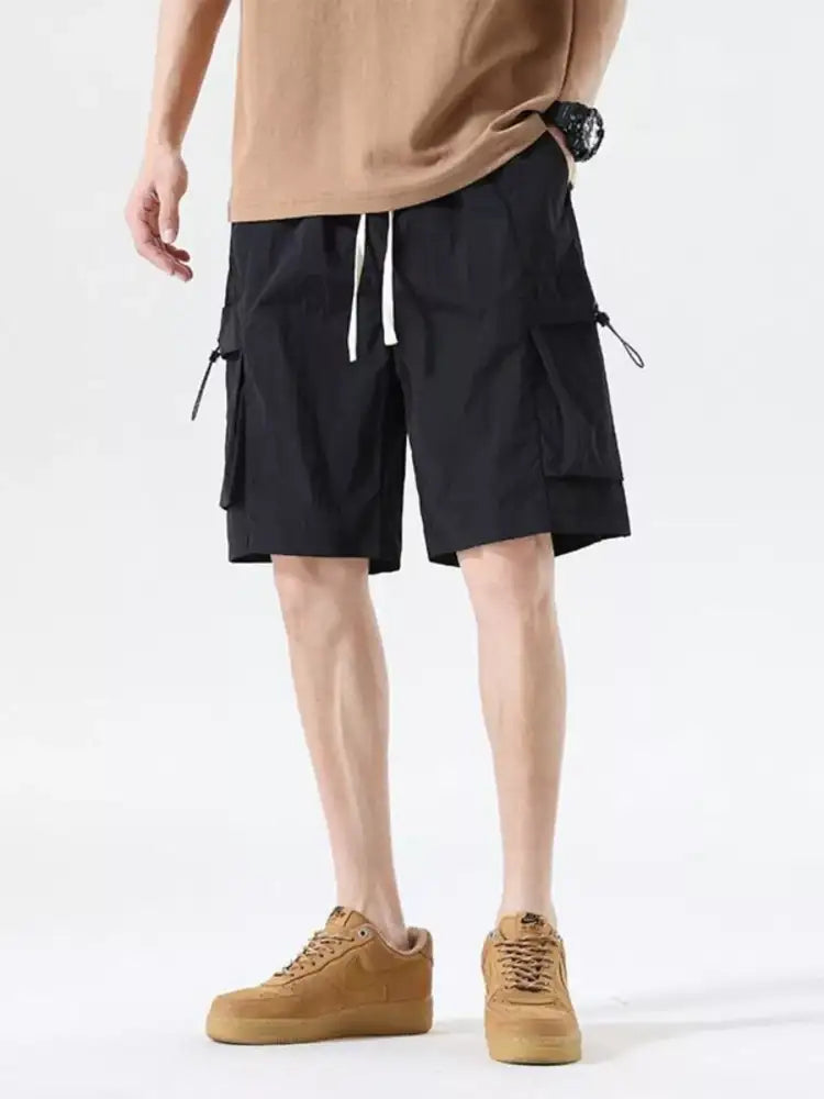 Men’s Drawstring Cargo Shorts