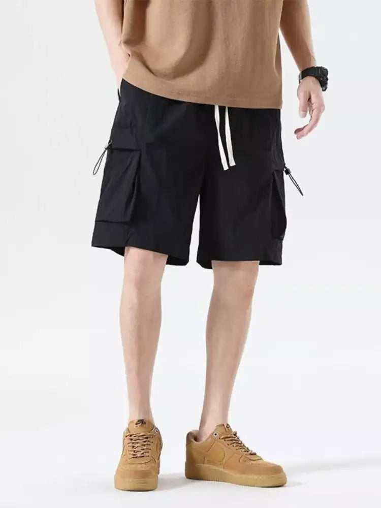 Men’s Drawstring Cargo Shorts