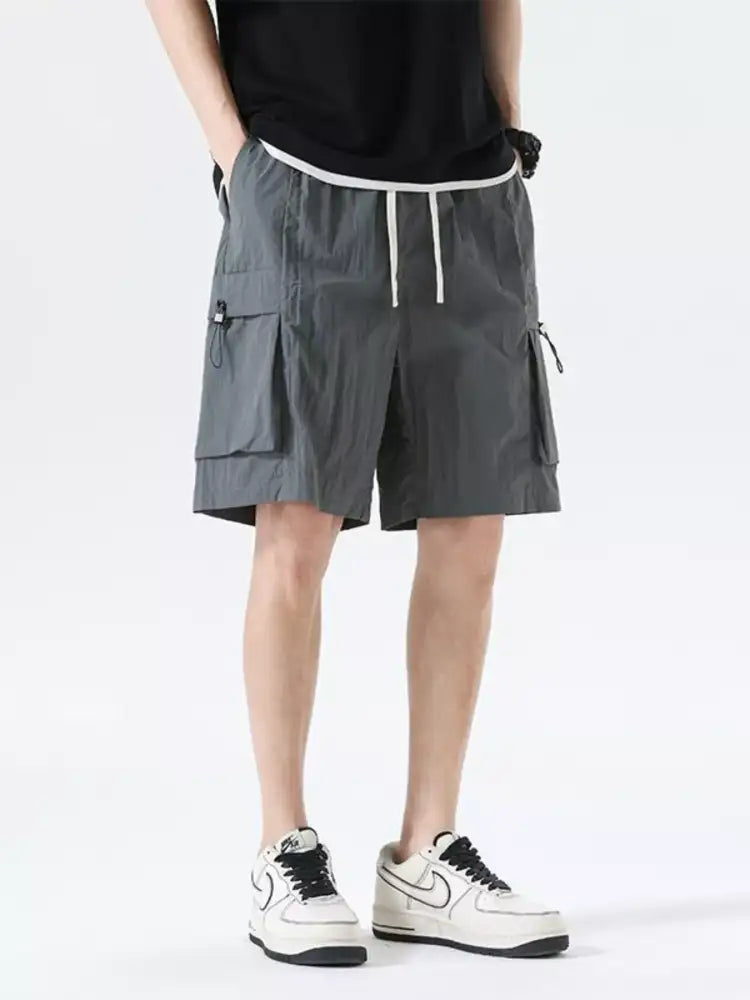 Men’s Drawstring Cargo Shorts