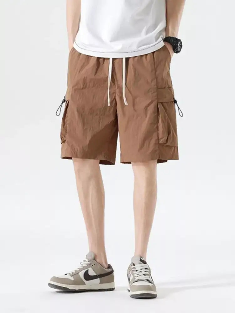Men’s Drawstring Cargo Shorts