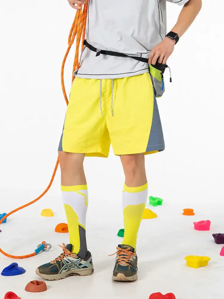 Men’s Drawstring Color Block Shorts