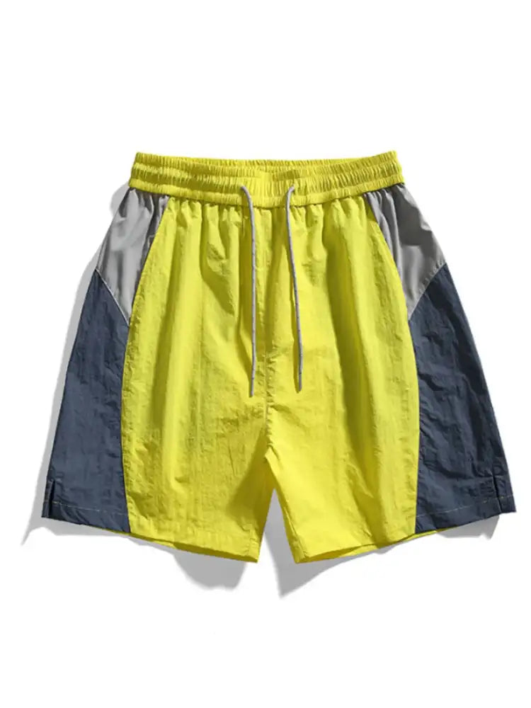 Men’s Drawstring Color Block Shorts