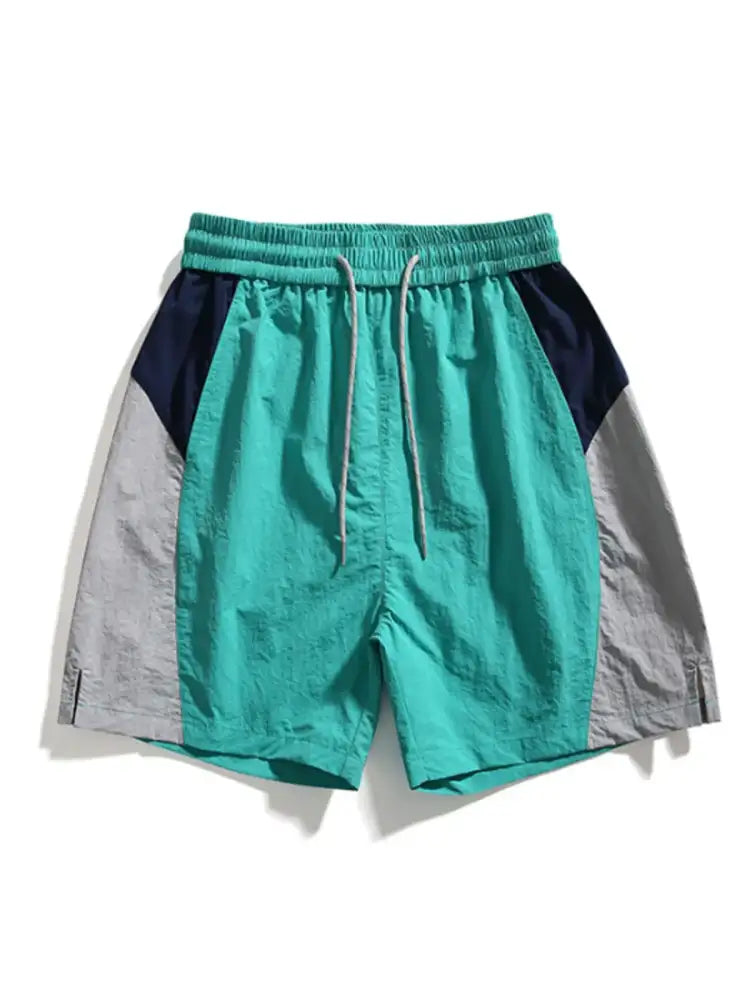 Men’s Drawstring Color Block Shorts