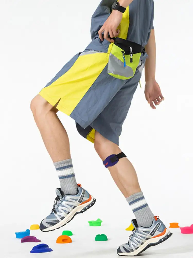 Men’s Drawstring Color Block Shorts