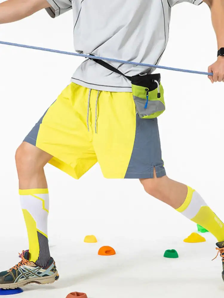 Men’s Drawstring Color Block Shorts