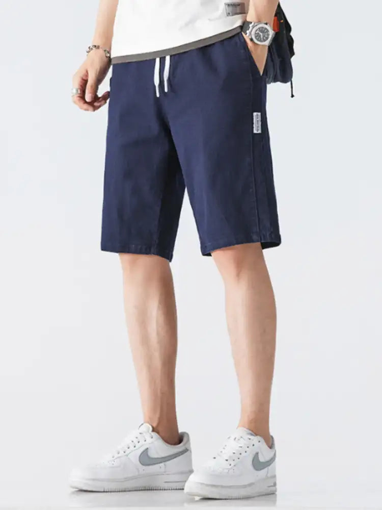 Men’s Drawstring Denim Shorts