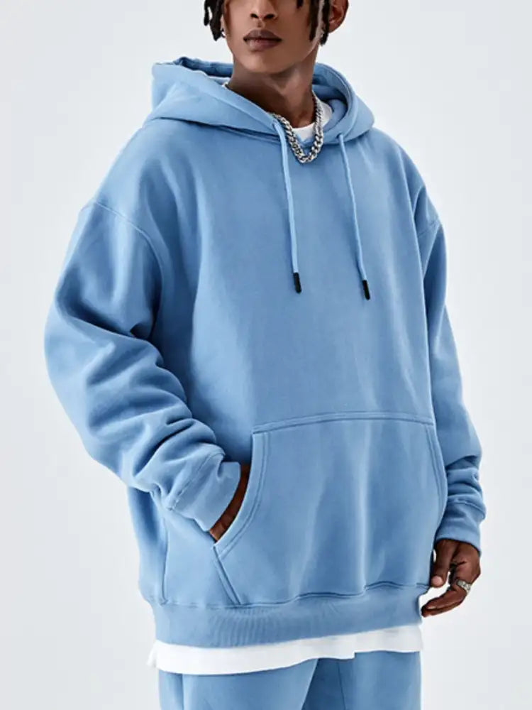 Men’s Drawstring Drop Shoulder Hoodie