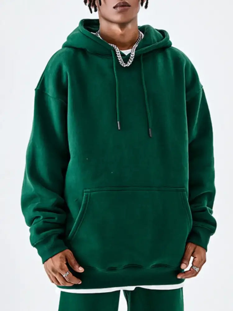 Men’s Drawstring Drop Shoulder Hoodie