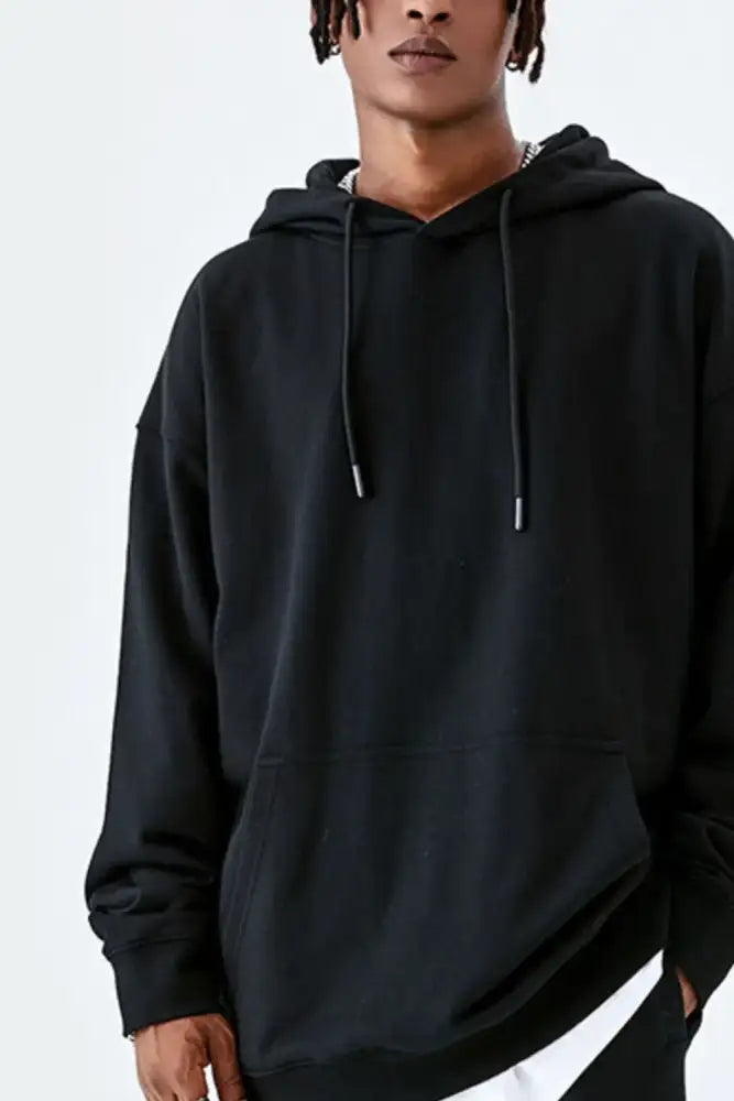 Men’s Drawstring Kangaroo Pocket Hoodie