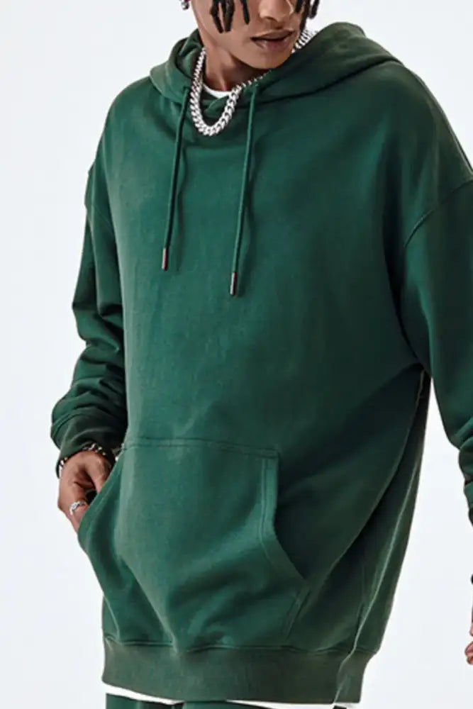 Men’s Drawstring Kangaroo Pocket Hoodie