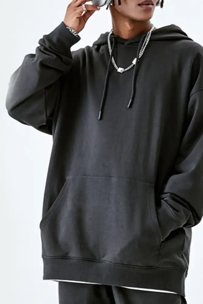 Men’s Drawstring Kangaroo Pocket Hoodie