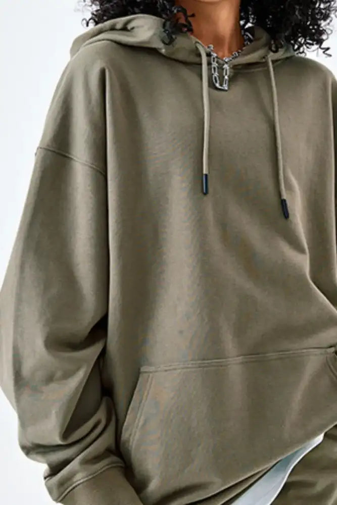 Men’s Drawstring Kangaroo Pocket Hoodie