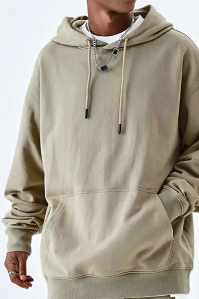 Men’s Drawstring Kangaroo Pocket Hoodie