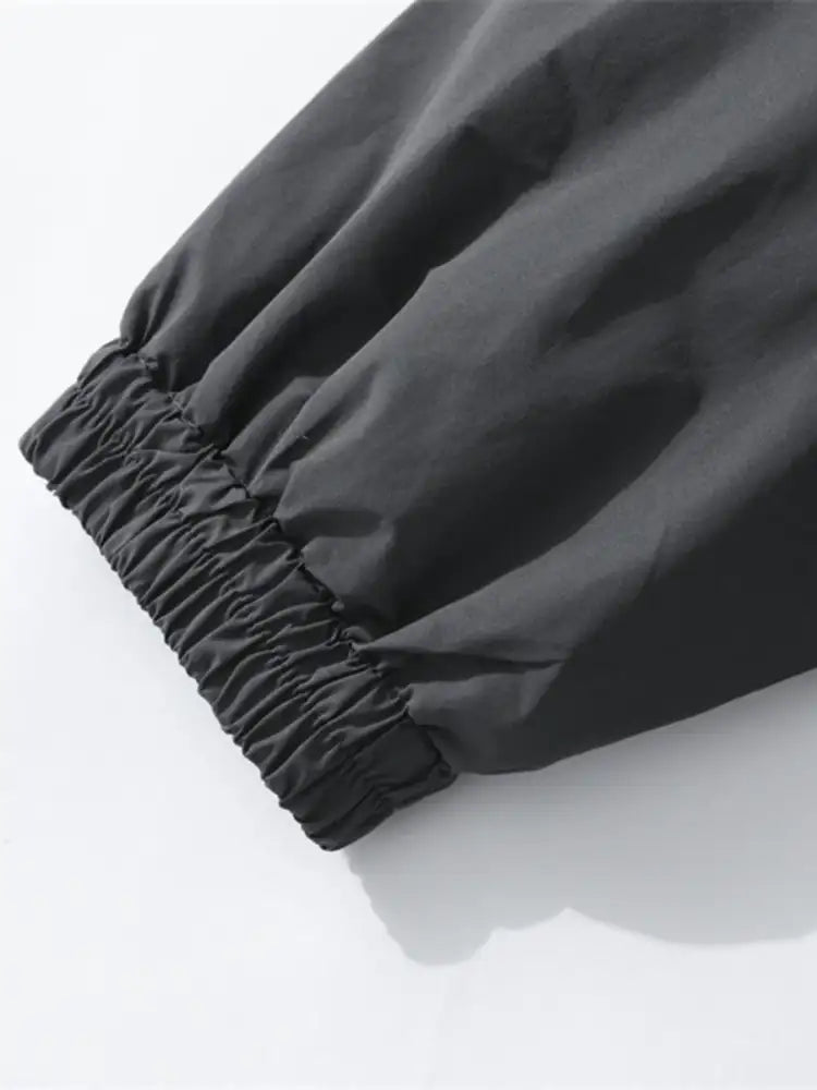 Men’s Drawstring Long Sleeve Hooded Jacket