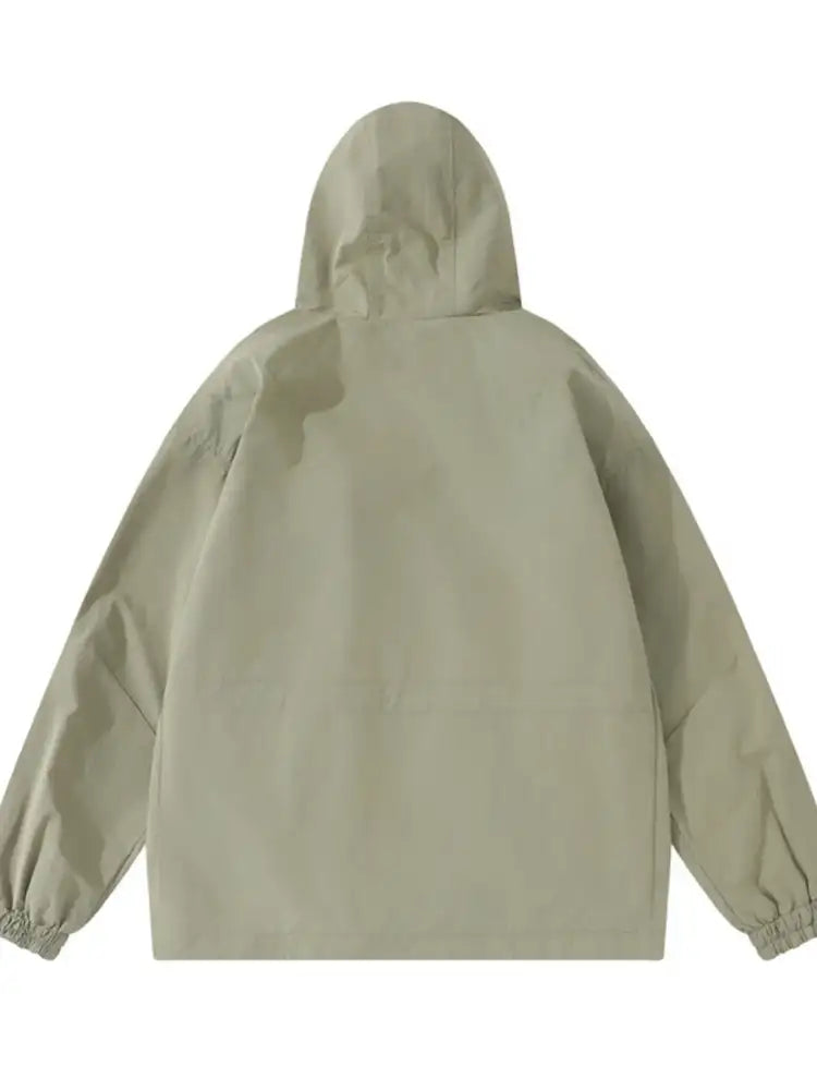 Men’s Drawstring Long Sleeve Hooded Jacket