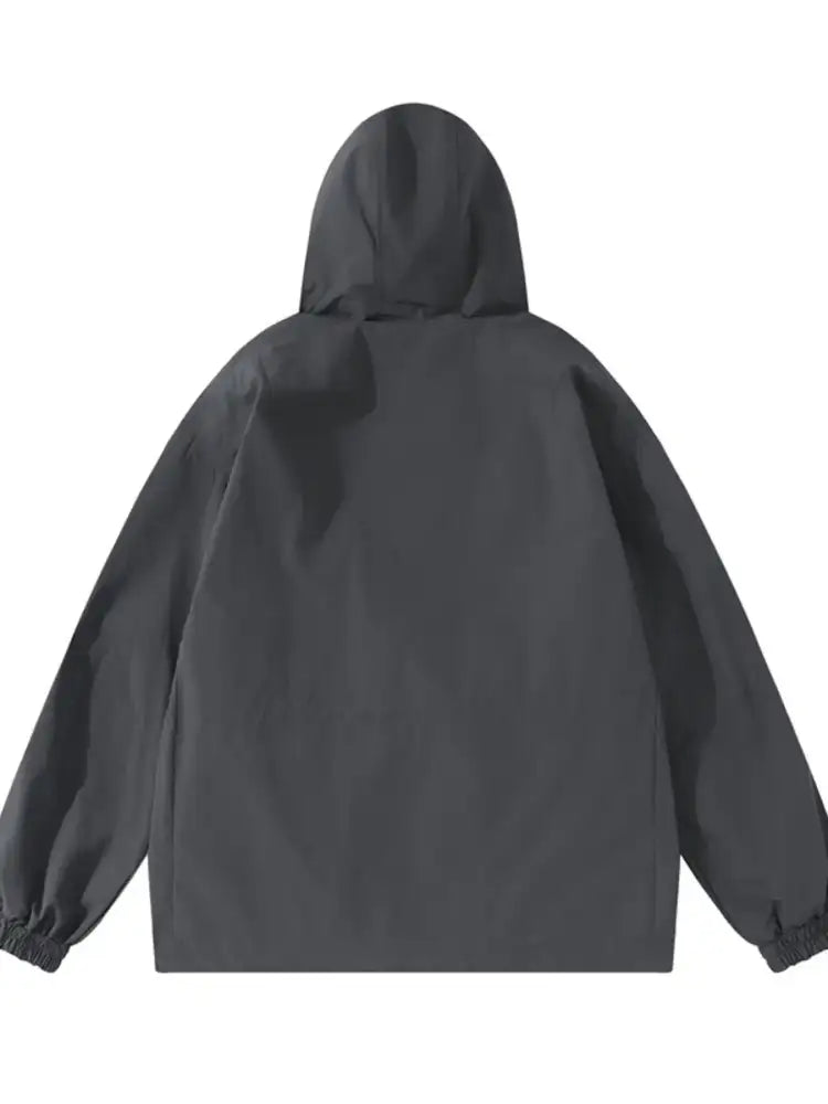 Men’s Drawstring Long Sleeve Hooded Jacket