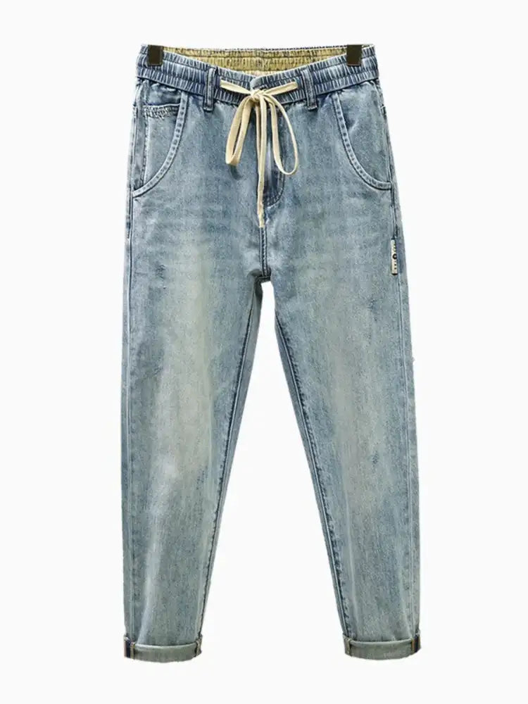 Men’s Drawstring Loose Fit Jeans