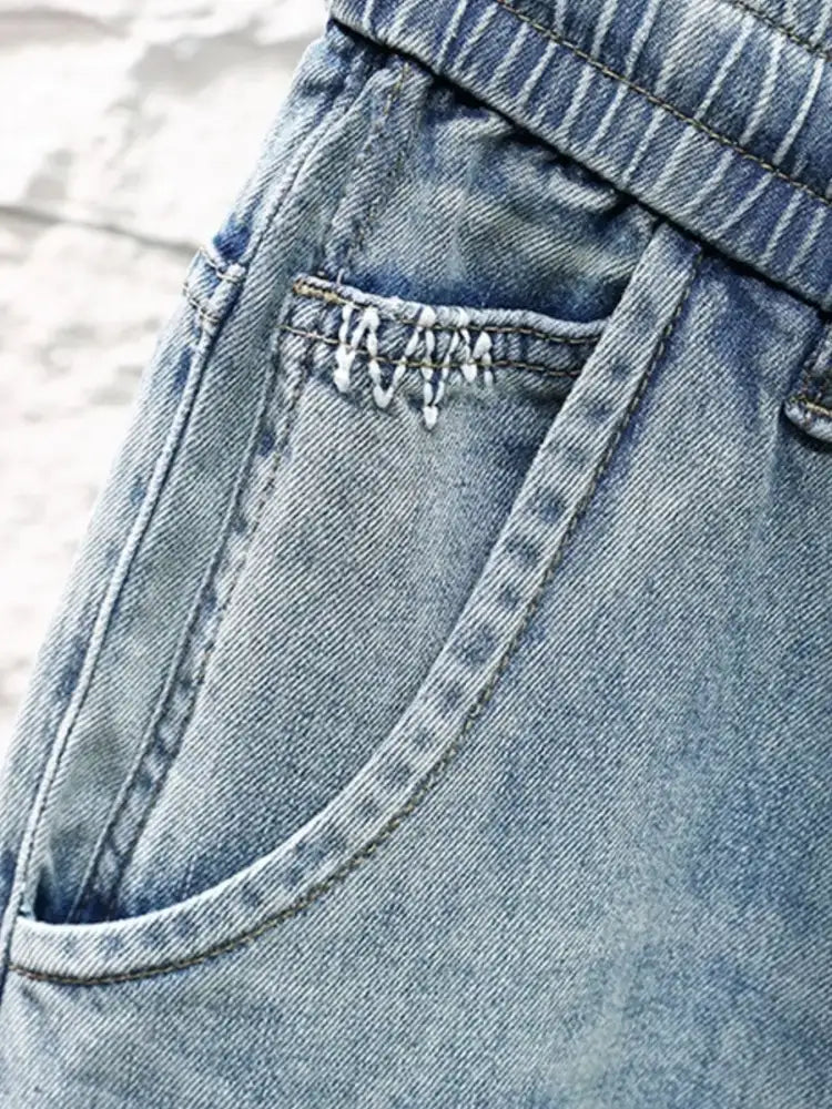 Men’s Drawstring Loose Fit Jeans