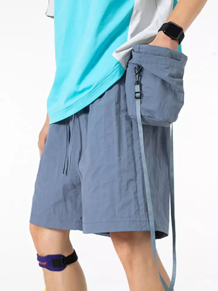 Men’s Drawstring Pocketed Active Shorts