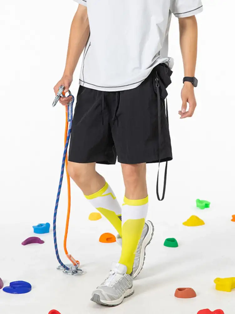 Men’s Drawstring Pocketed Active Shorts