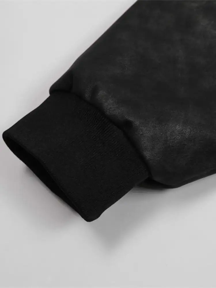 Men’s Drawstring Washed Zip Up Hooded Jacket