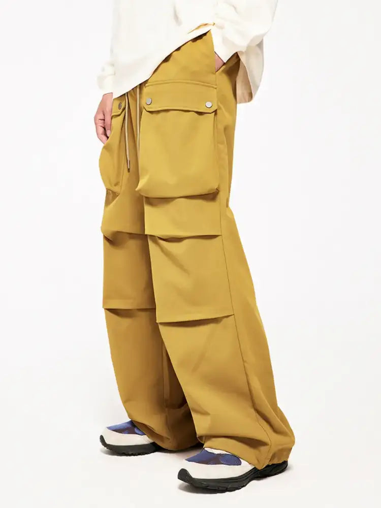 Men’s Drawstring Wide Leg Cargo Pants