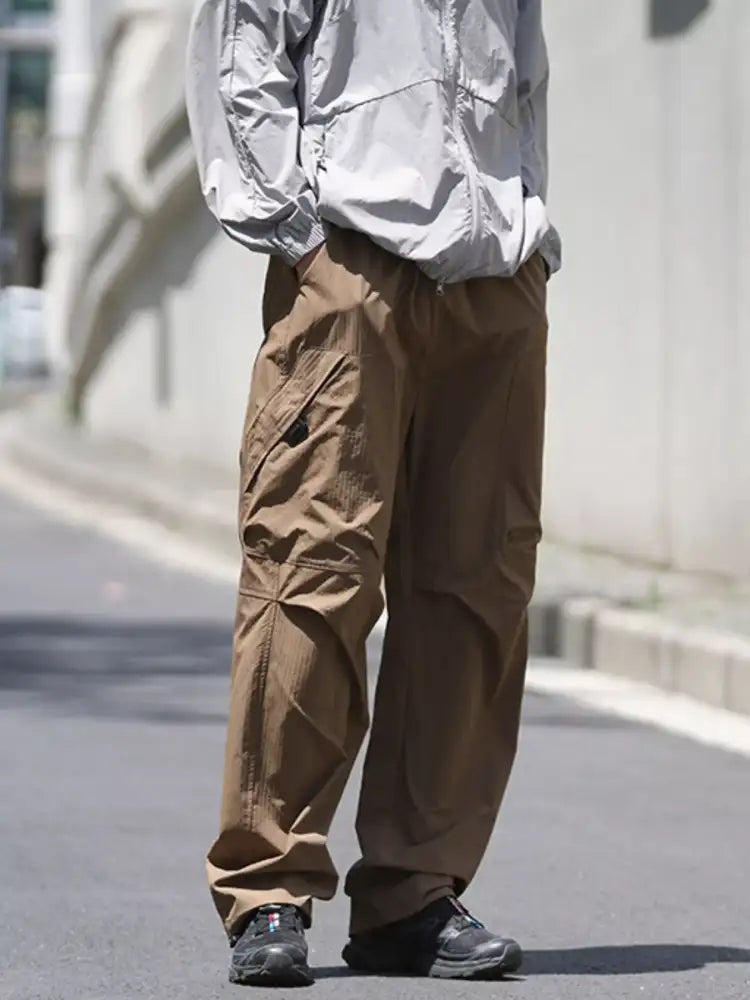 Men’s Drawstring Wide Leg Pants