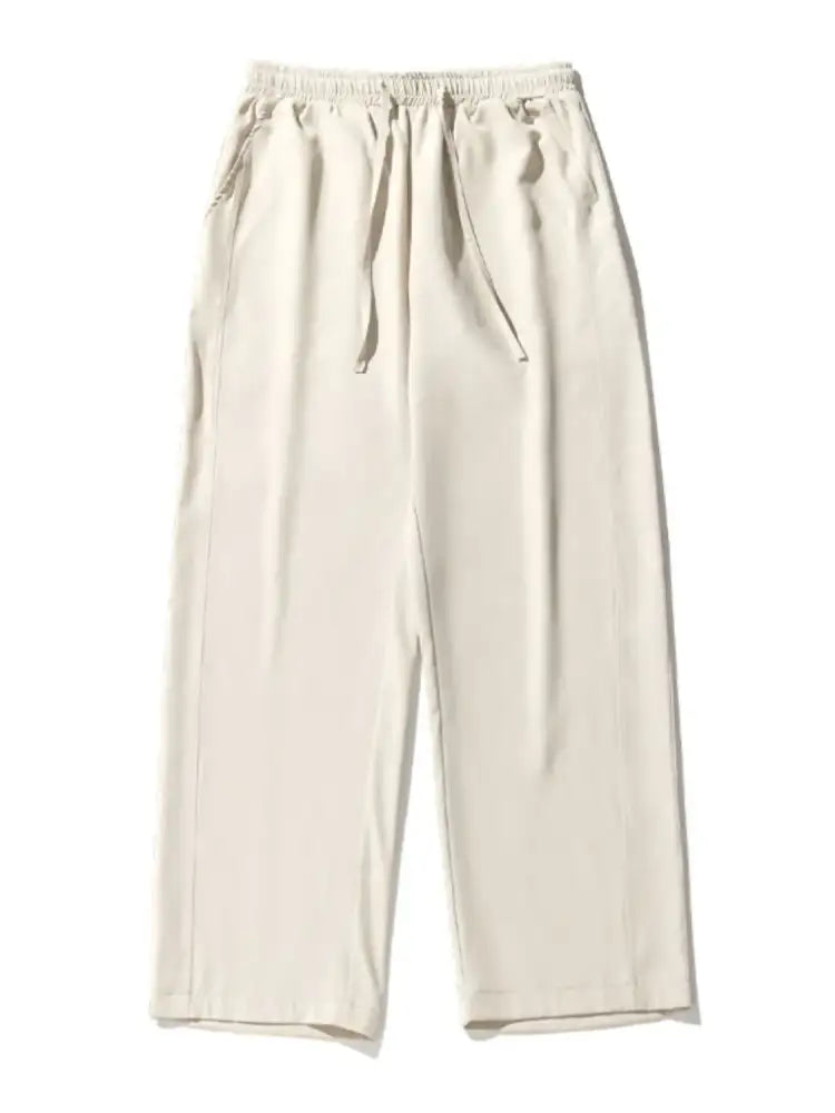 Men’s Drawstring Wide Leg Pants