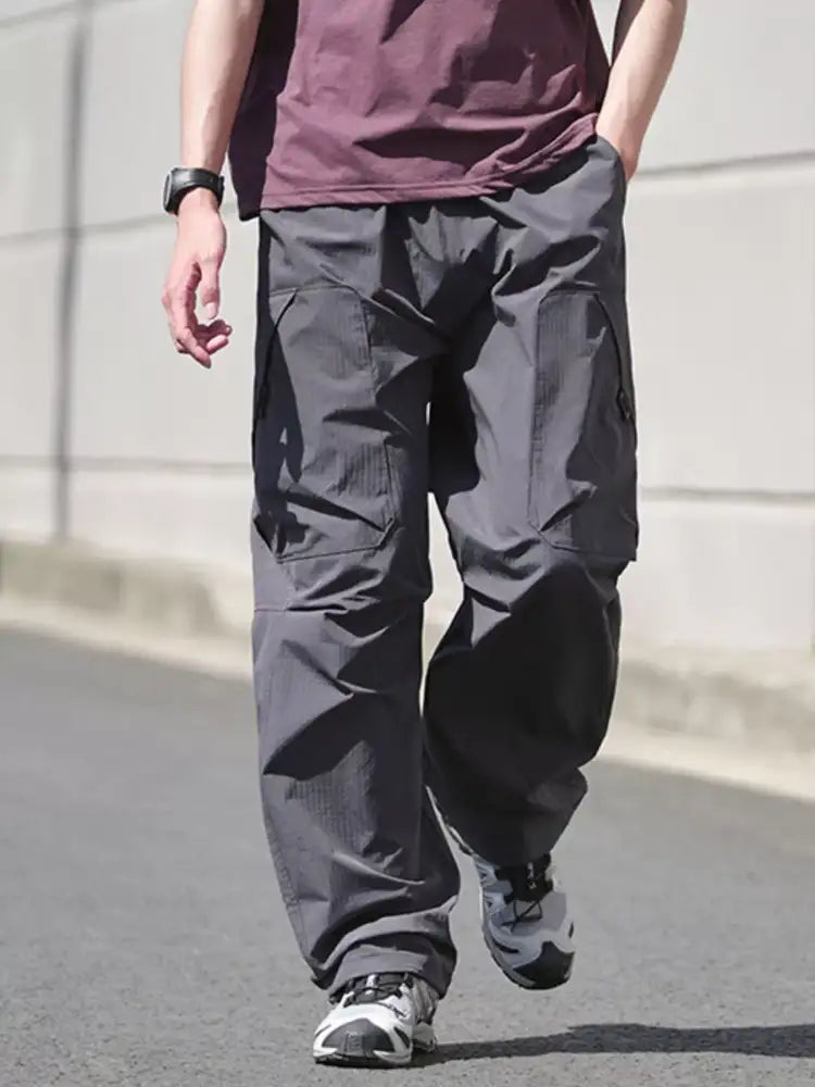 Men’s Drawstring Wide Leg Pants