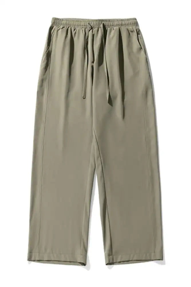 Men’s Drawstring Wide Leg Pants