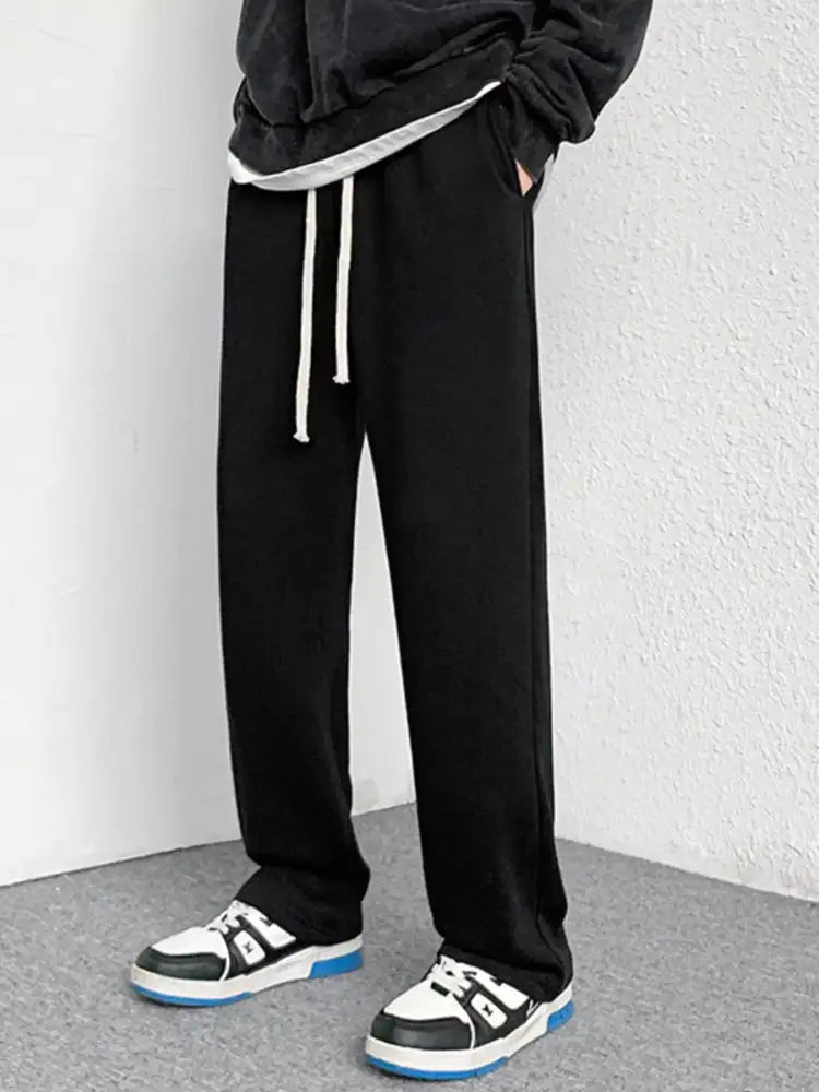Men’s Drawstring Wide Leg Pants