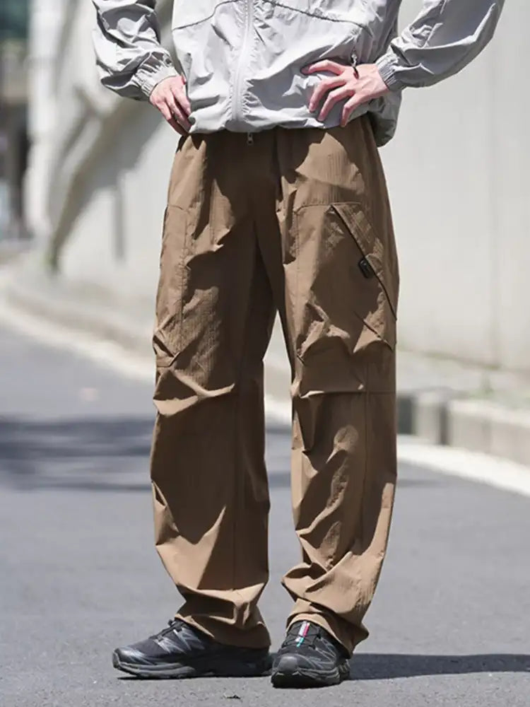 Men’s Drawstring Wide Leg Pants