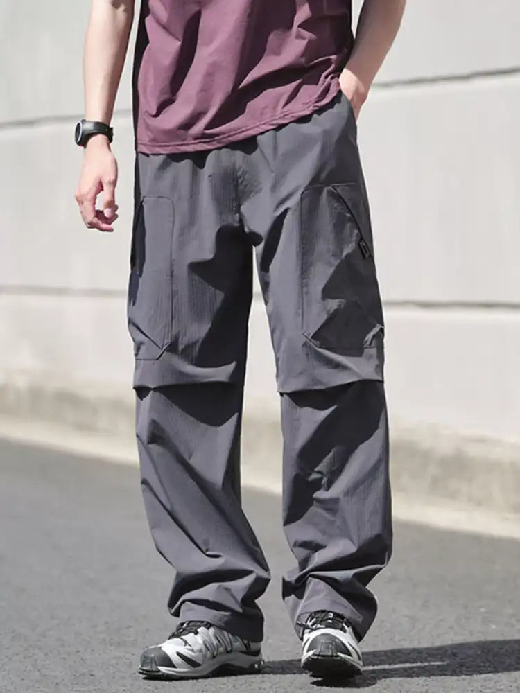 Men’s Drawstring Wide Leg Pants