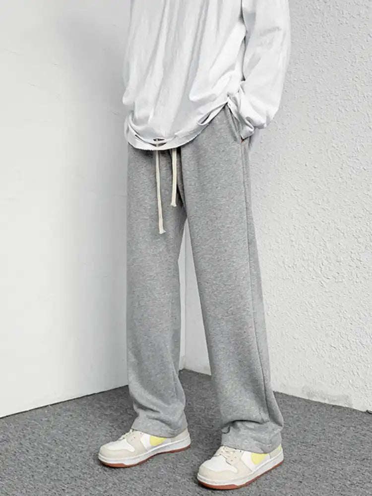 Men’s Drawstring Wide Leg Pants