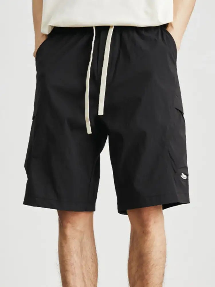 Men’s Drawstring Wide Leg Shorts