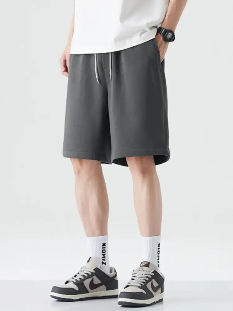 Men’s Drawstring Wide Leg Shorts