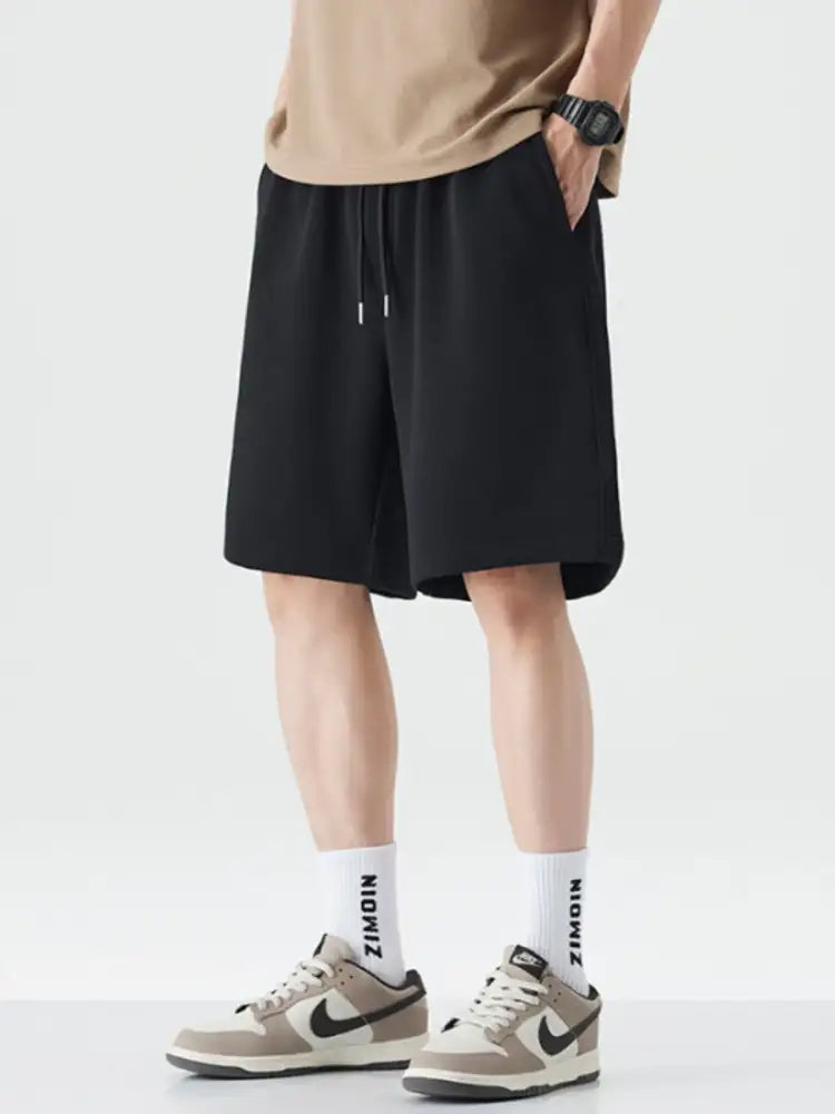 Men’s Drawstring Wide Leg Shorts