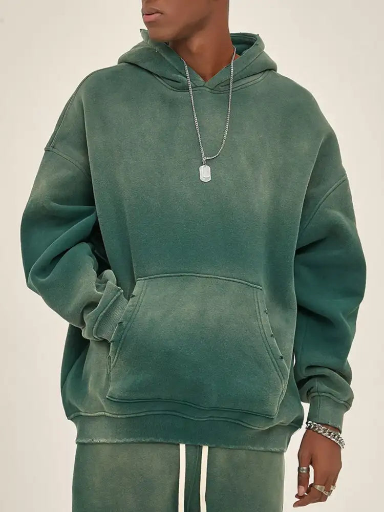 Men’s Dropped Shoulder Long Sleeve Hoodie