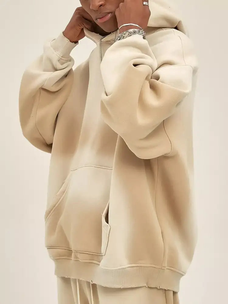 Men’s Dropped Shoulder Long Sleeve Hoodie