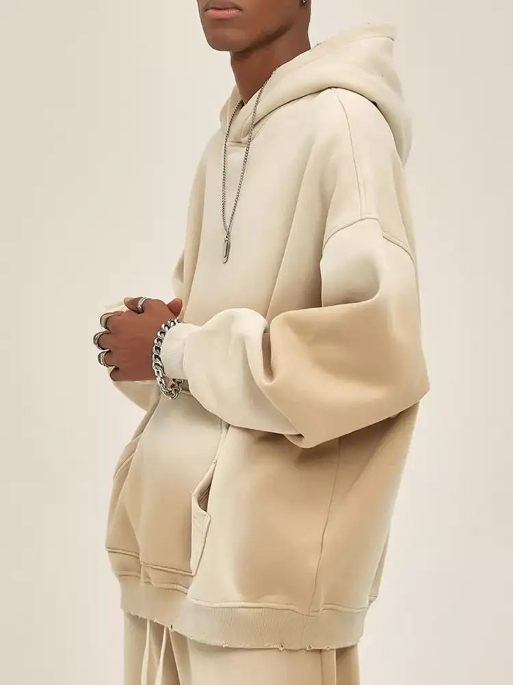 Men’s Dropped Shoulder Long Sleeve Hoodie